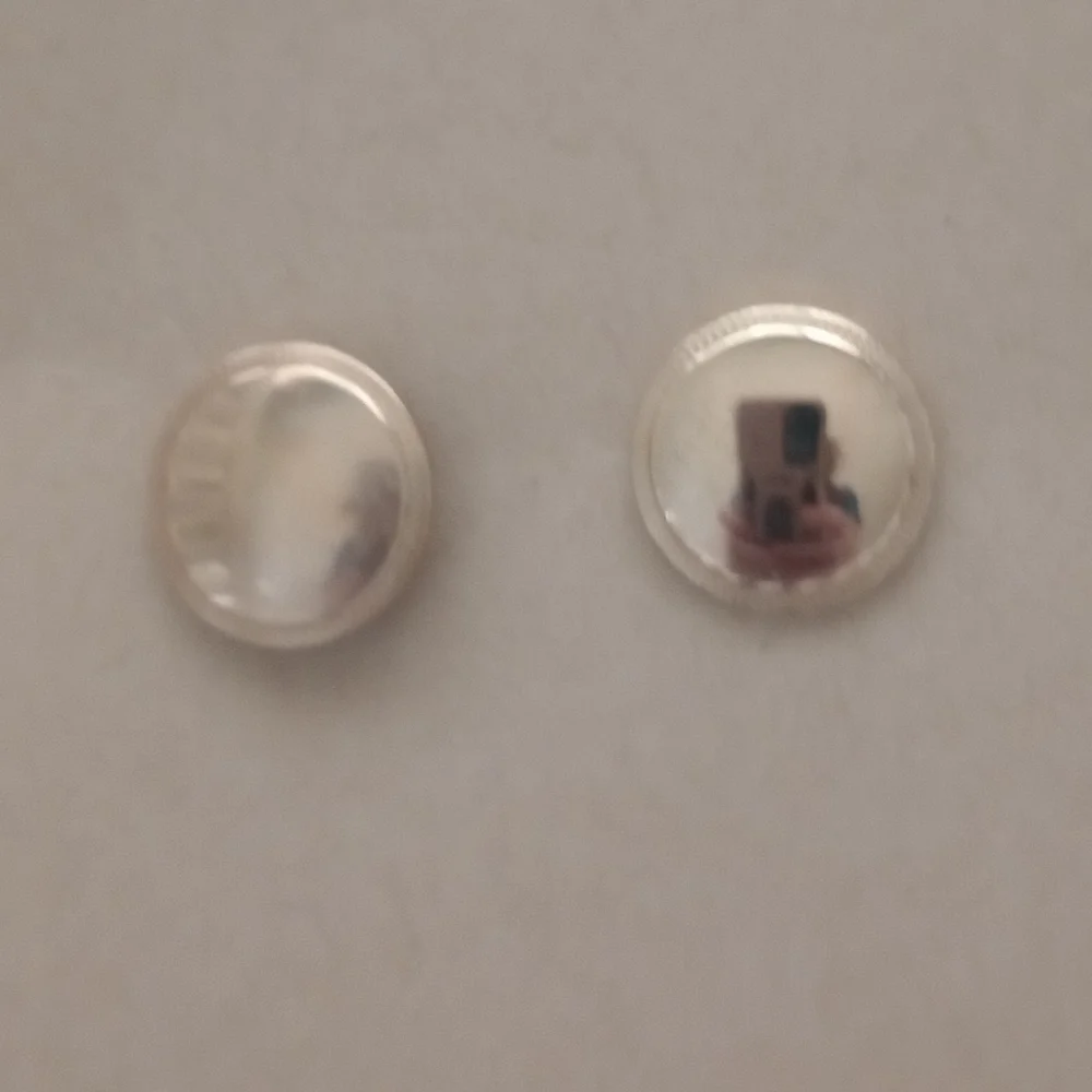 Vintage Brass Cuff Links Circle